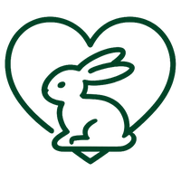 Cruelty-free rabbit icon