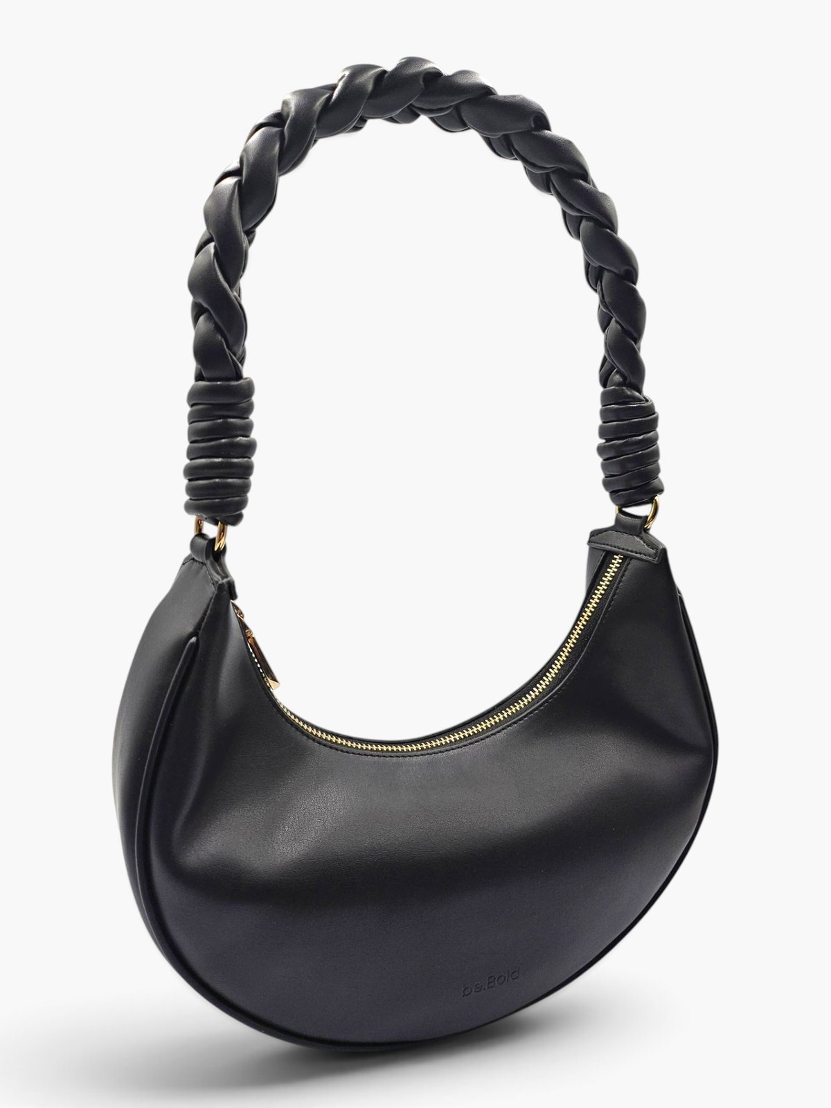 The.CP in black, angled to show the depth of its crescent body