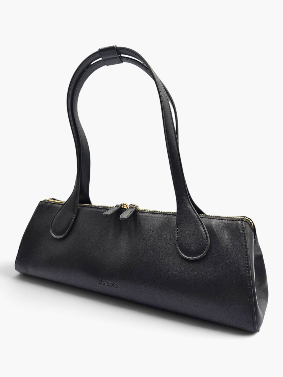 The.KDD in black, angled to show its long folded silhouette