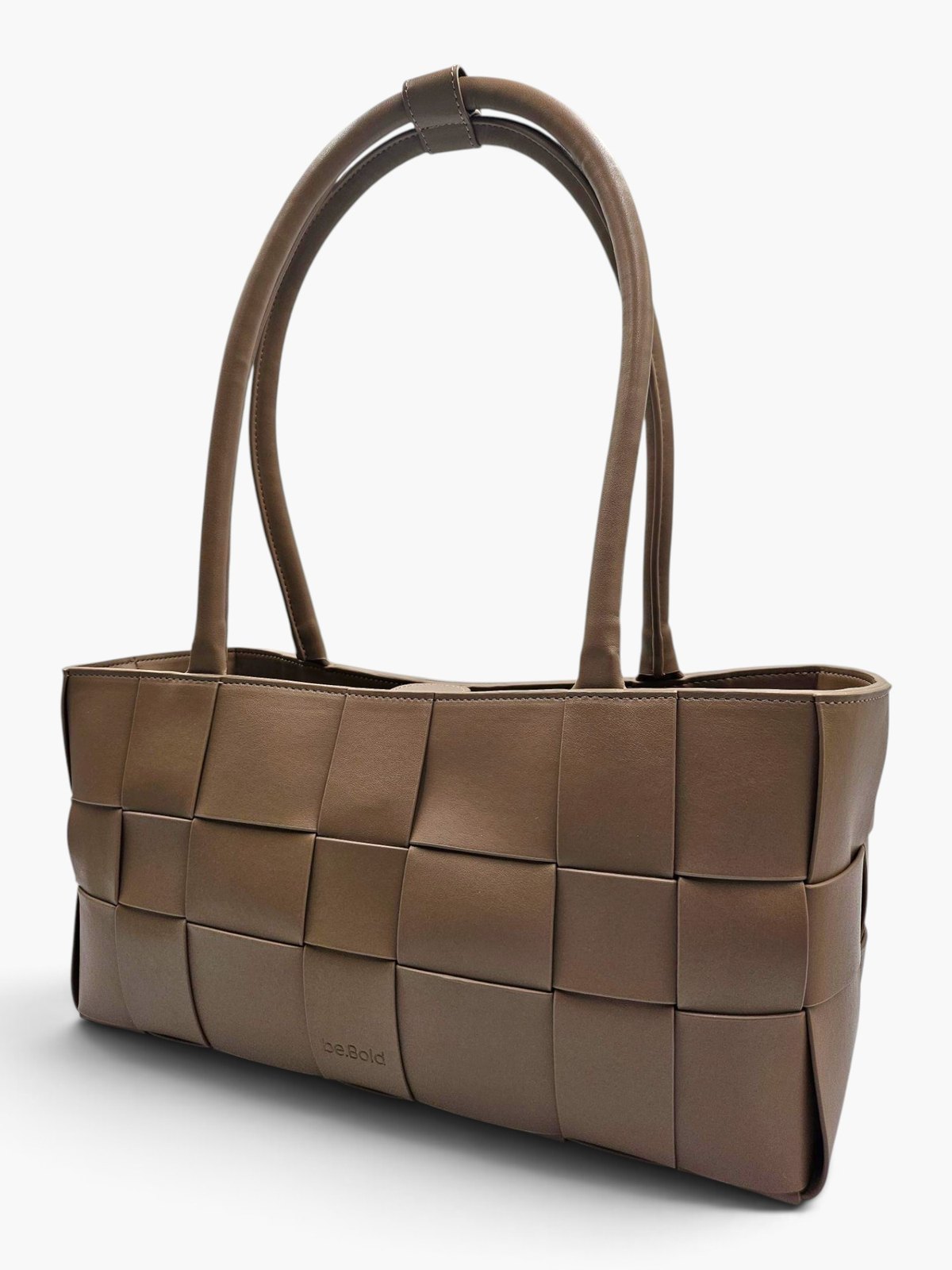 The.KTP turned to its side, showing the interlaced weave wrapping the corner